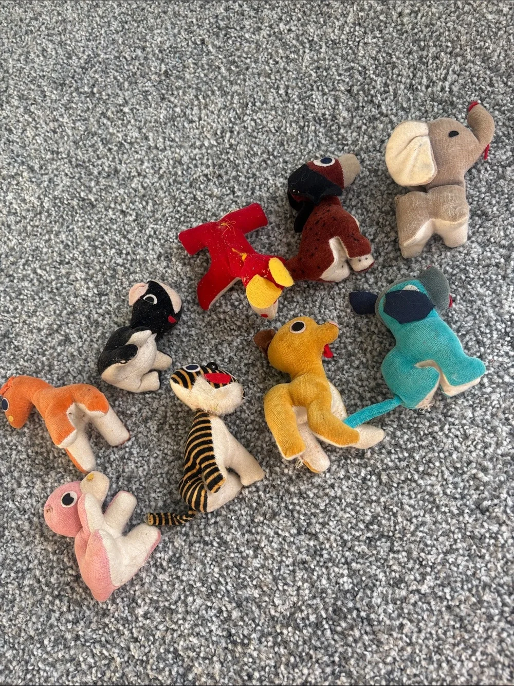 KAMAR Fun Sawdust Animals Vintage 1970’s Lot Japan